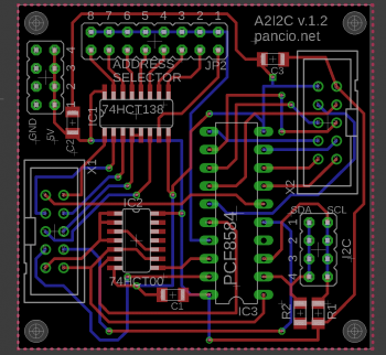 A2I2C v1.2 PCB