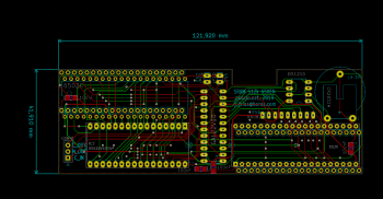 SRAM 512k PCB KiCAD