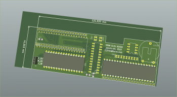 SRAM 512k PCB KiCAD 3D