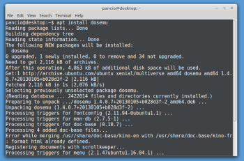 DOSEMU install process