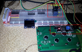 4 liniowy LCD z zabudowanym ekspanderem PCF8547