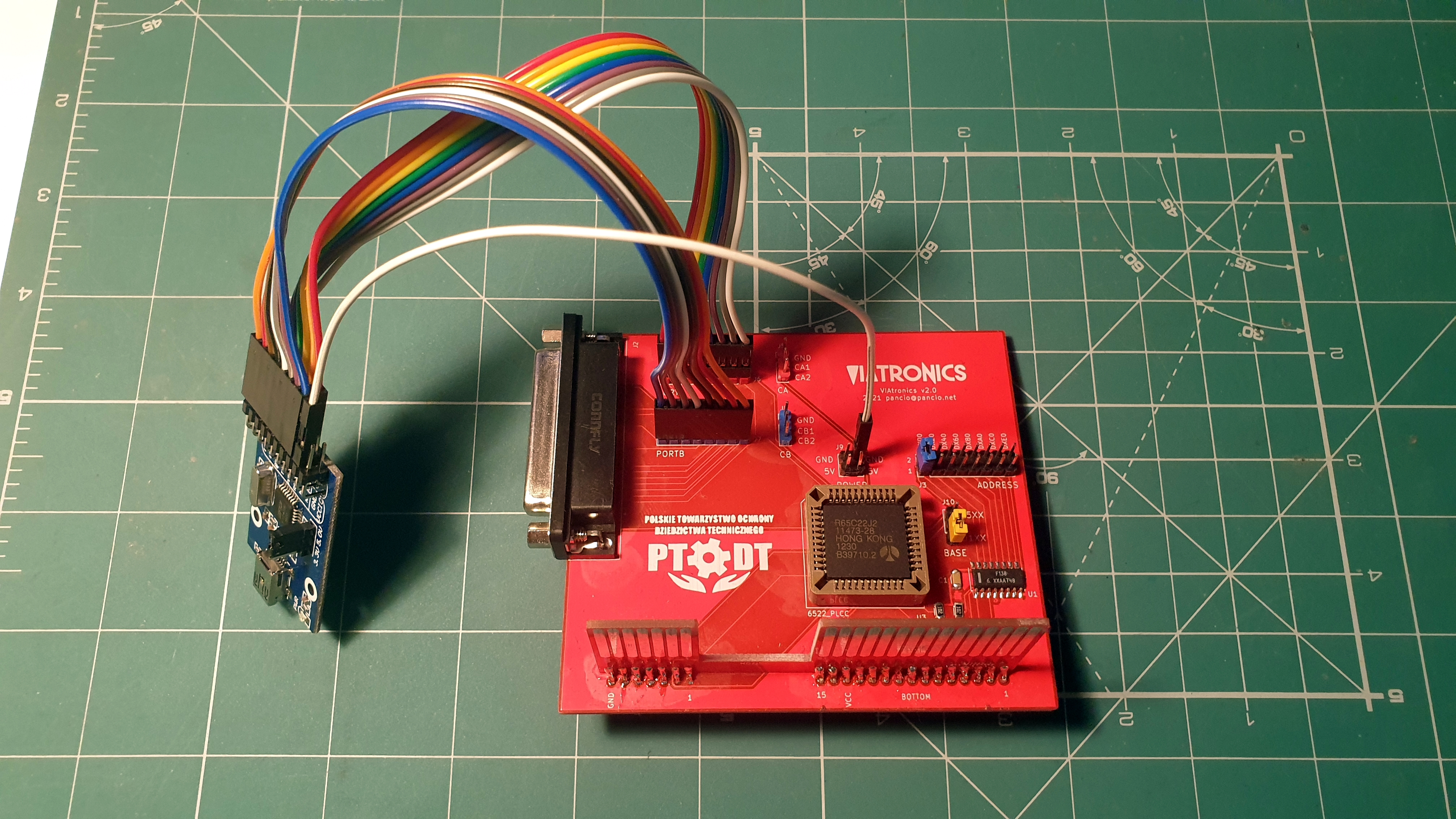 VIAtronics CART/ECI VERTICAL board with FT245 connected