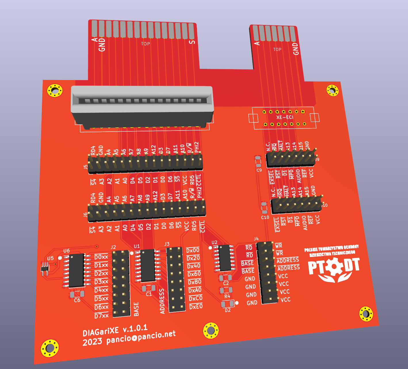 DIAGari PCBv1.0.1 3D view